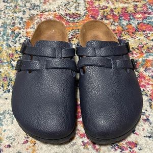 Navy Blue Birki’s Clogs